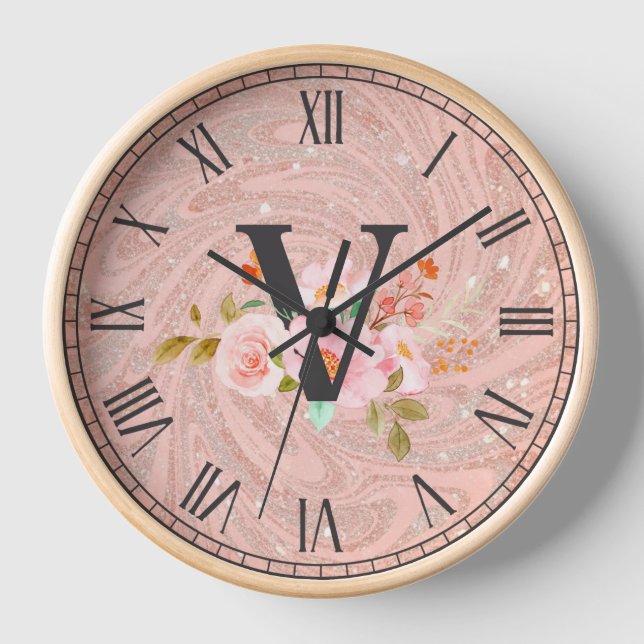 Letter V Clock (Front)