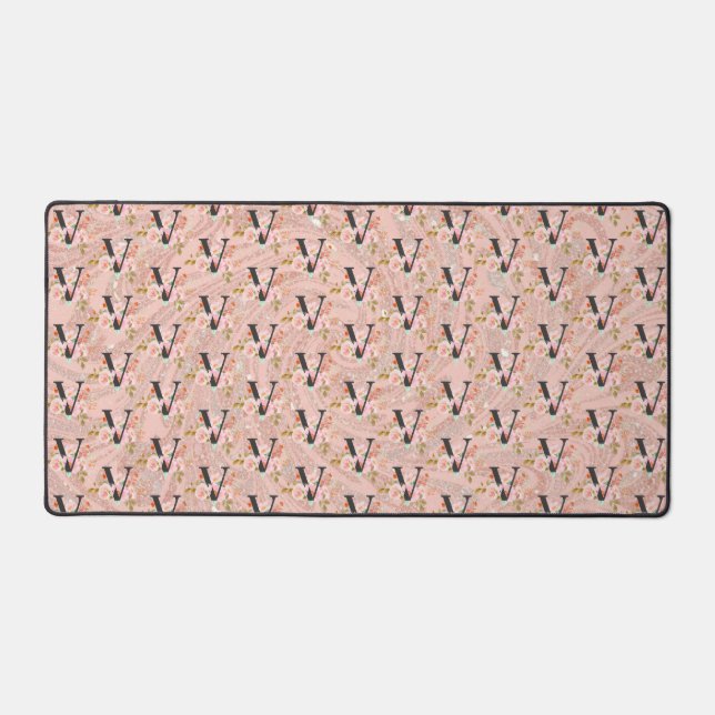 Letter V Desk Mat (Front)