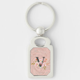 Letter V Key Ring