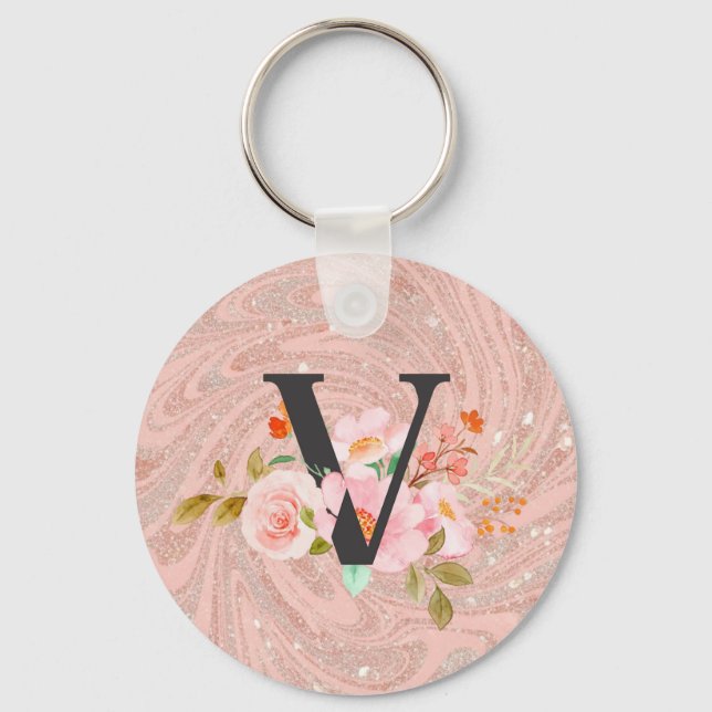 Letter V Key Ring (Front)