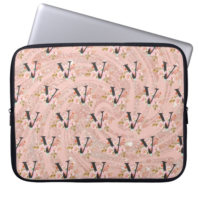 Letter V Laptop Sleeve (Front)