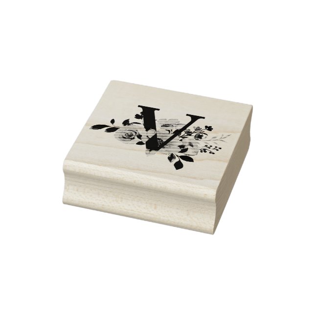 Letter V Rubber Stamp (Stamp)