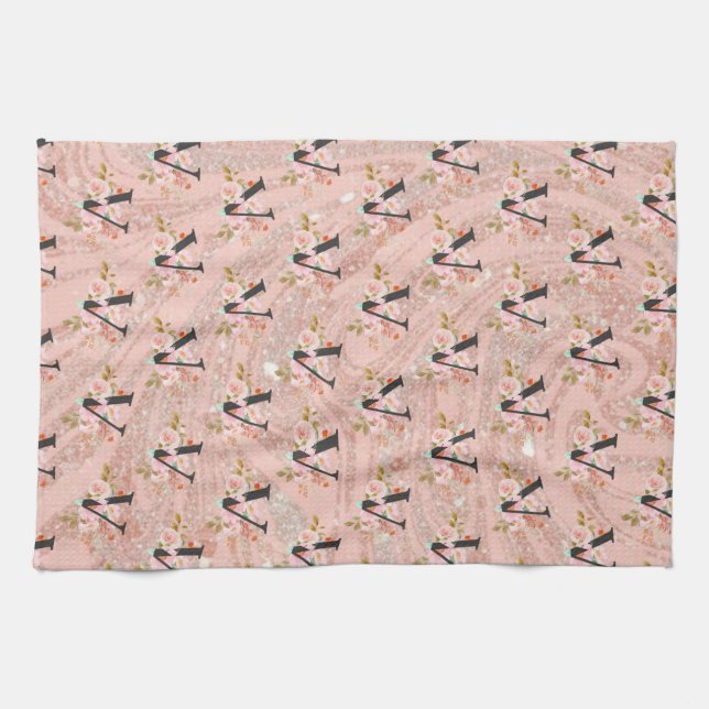 Letter V Tea Towel (Horizontal)