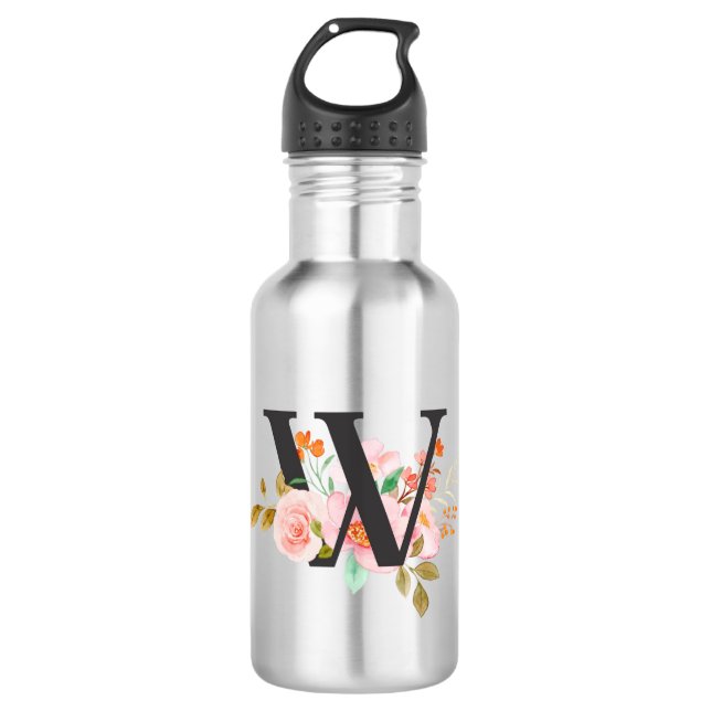 Letter W 532 Ml Water Bottle (Front)