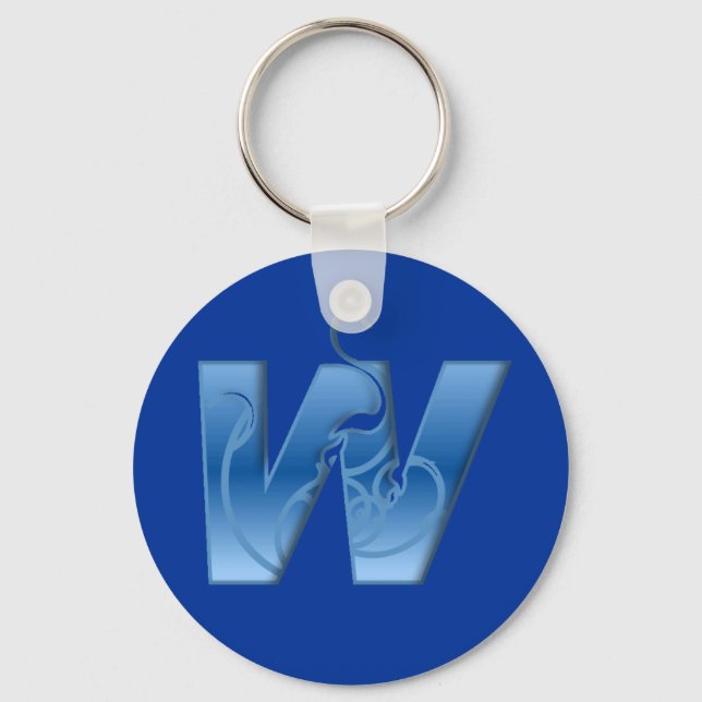 Letter W Key Ring (Front)