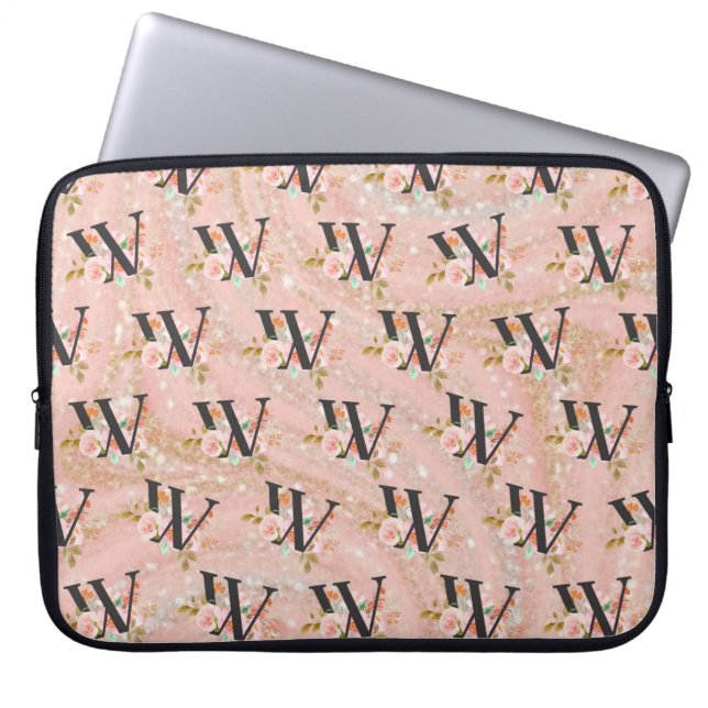 Letter W Laptop Sleeve (Front)