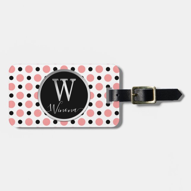 Letter W Luggage Tag (Front Horizontal)