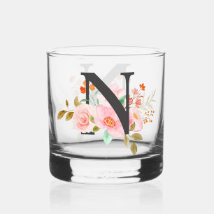 Letter Whiskey Glass