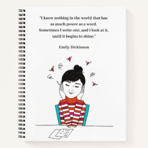Letter writer 1_Emily Dickinson quote 2 Notebook
