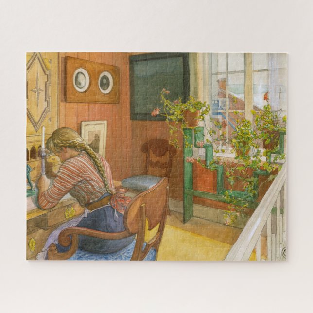 Letter Writing by Carl Larsson Jigsaw Puzzle (Horizontal)