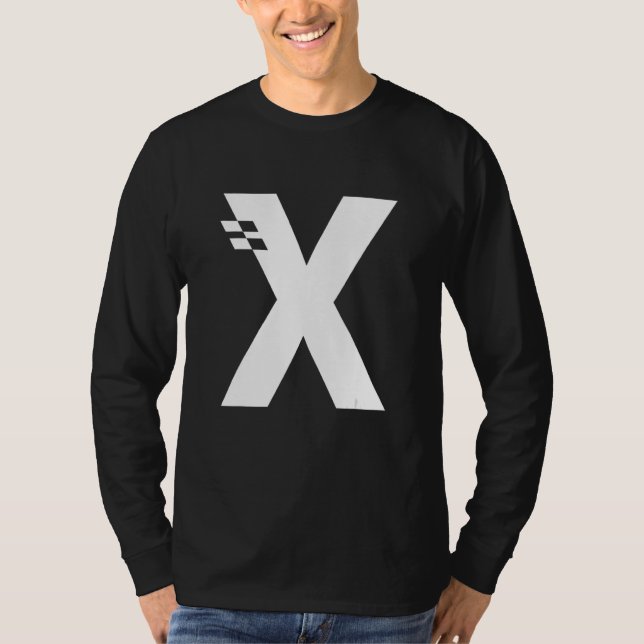 Letter X Alphabet Initial Monogram T-Shirt (Front)