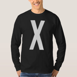LETTER X ALPHABET MONOGRAM INITIAL T-Shirt