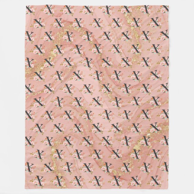 Letter X Fleece Blanket (Front)