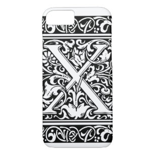 Letter X Mediaeval Monogram Art Nouveau Case-Mate iPhone Case