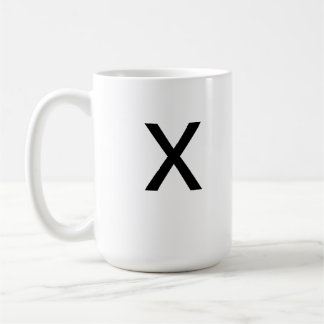 Letter X mug