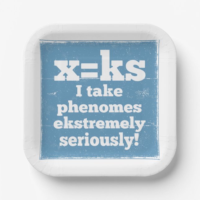 letter x phenome ks sound phonics paper plate (Front)