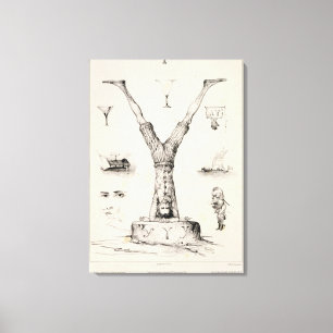 Letter Y from an alphabet primer Canvas Print
