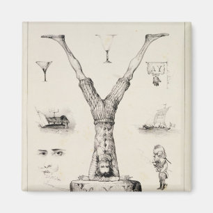 Letter Y from an alphabet primer Magnet