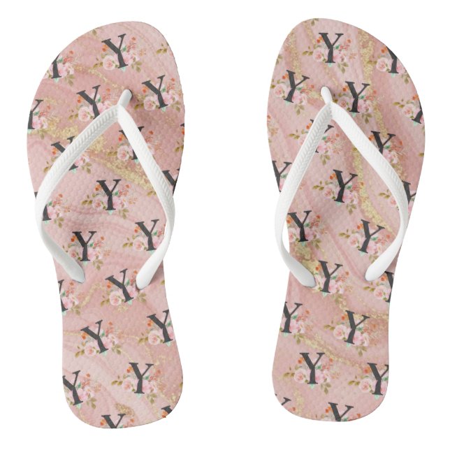 Letter Y Jandals (Footbed)