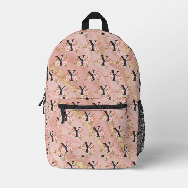 Letter Y Printed Backpack (Front)
