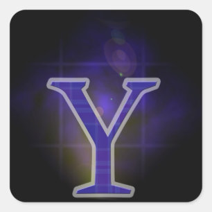 Letter Y Square Sticker