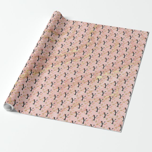 Letter Y Wrapping Paper (Unrolled)
