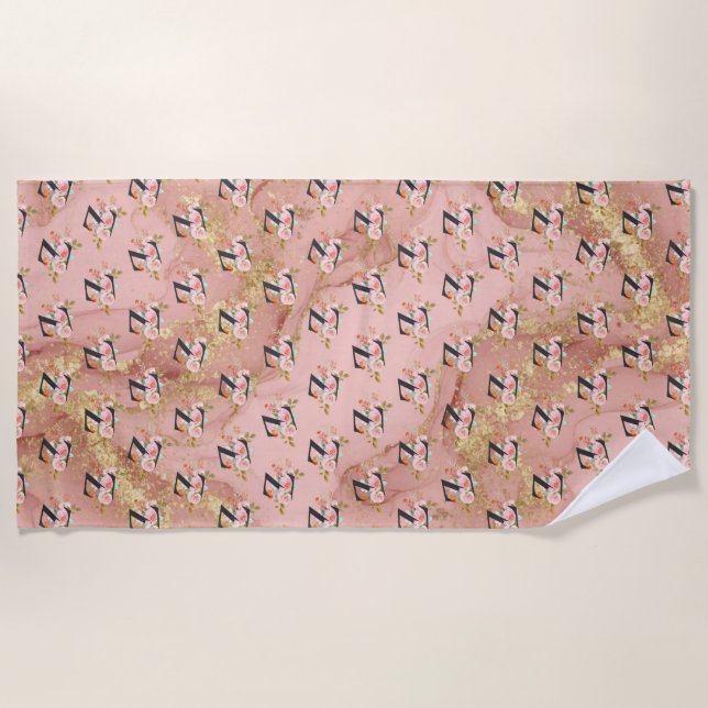 Letter Z Beach Towel (Front)