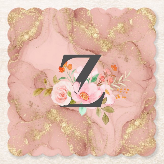 Letter Z Paper Coaster (Front)