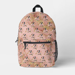 Letter Z Printed Backpack