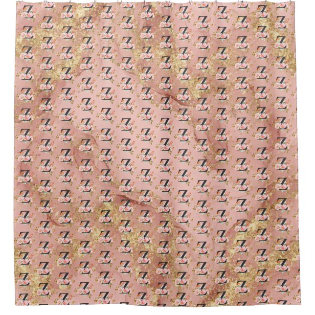 Letter Z Shower Curtain (Front)