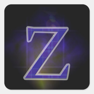 Letter Z Square Sticker