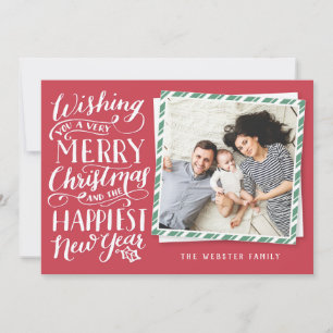 Lettered Christmas Holiday Card