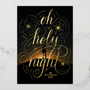 Lettered Oh Holy Night