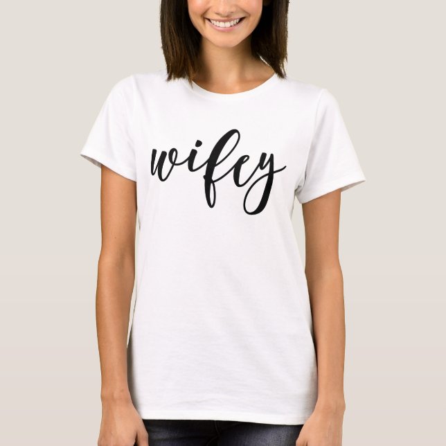 Lettered Wifey T-Shirt (Front)