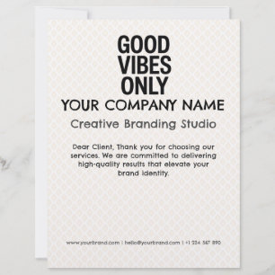Letterhead Business Company Custom Stationery