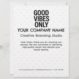 Letterhead Business Company Custom Stationery