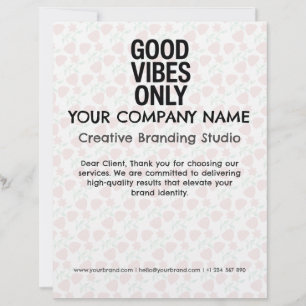 Letterhead Business Company Custom Stationery