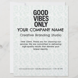 Letterhead Business Company Custom Stationery
