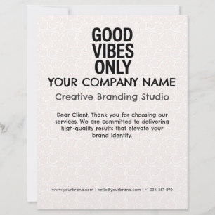 Letterhead Business Company Custom Stationery