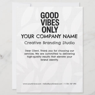 Letterhead Business Company Custom Stationery