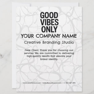 Letterhead Business Company Custom Stationery