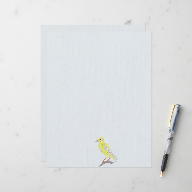Letterhead : Canary Sings (Front/Back In Situ)