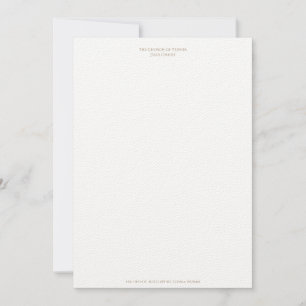 Letterhead for Church of Yeshua Jesus Christ Thank You Card