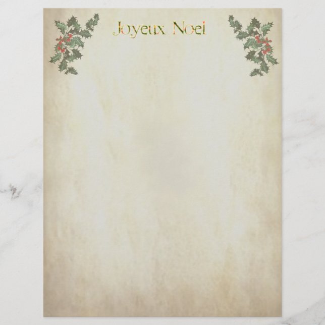 Letterhead Joyeux noel (Front)
