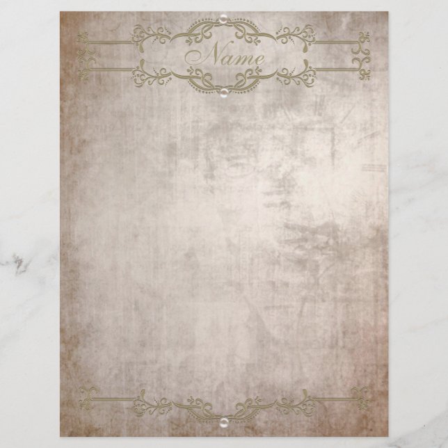Letterhead Old Paper Gold Pearl (Front)