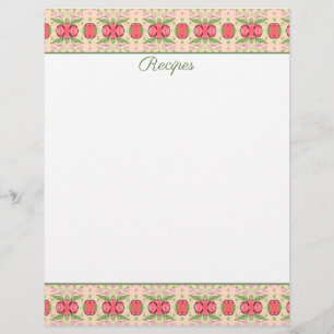 Letterhead or Recipe Sheet Paper