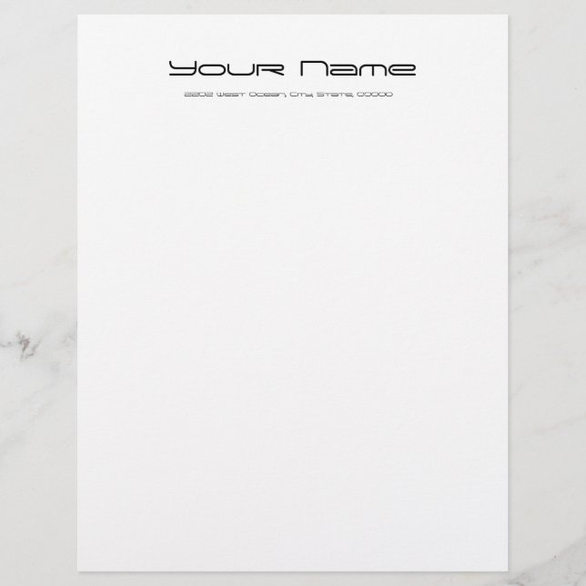 Letterhead Stationery Basic Paper/ White (Front)