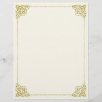 Letterhead stationery Writing paper 8,5x11 Elegant
