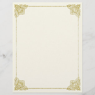 Letterhead stationery Writing paper 8,5x11 Elegant