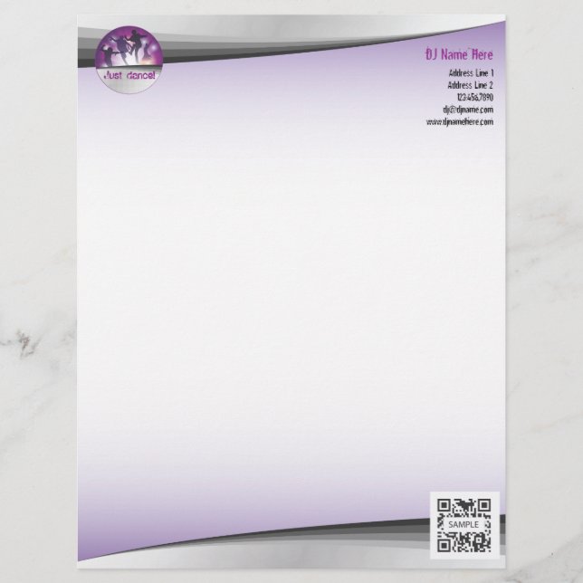 Letterhead Template Event Dance (Front)